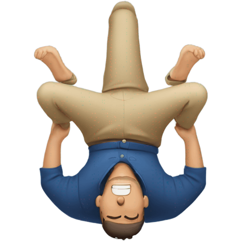  man upside down  emoji