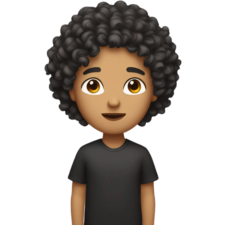 curly hair mexican emoji