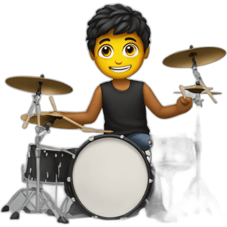 Boy drummer emoji