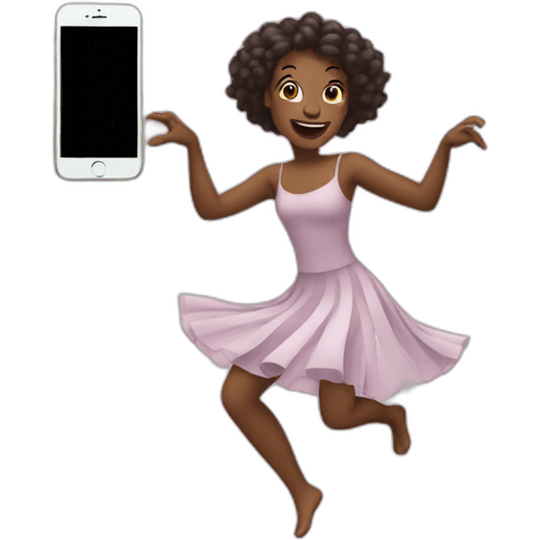 Dancing iphone emoji