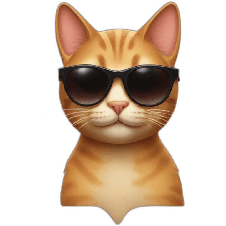 Cat with sunglasses emoji