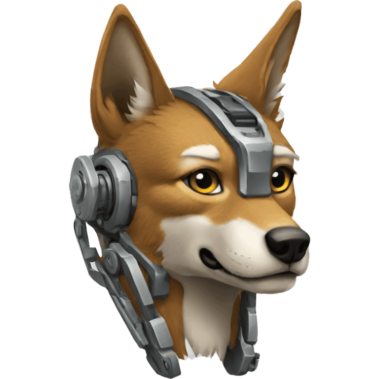 cyborg coyote emoji