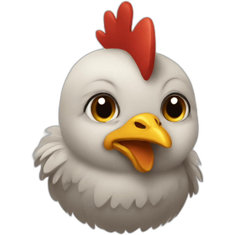 chicken stupid emoji