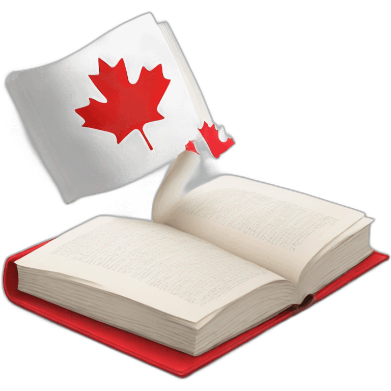 Canada flag as a book emoji