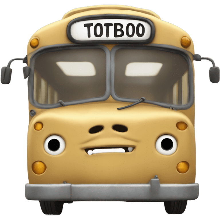 cat bus character from the movie “my neighbour totoro” emoji