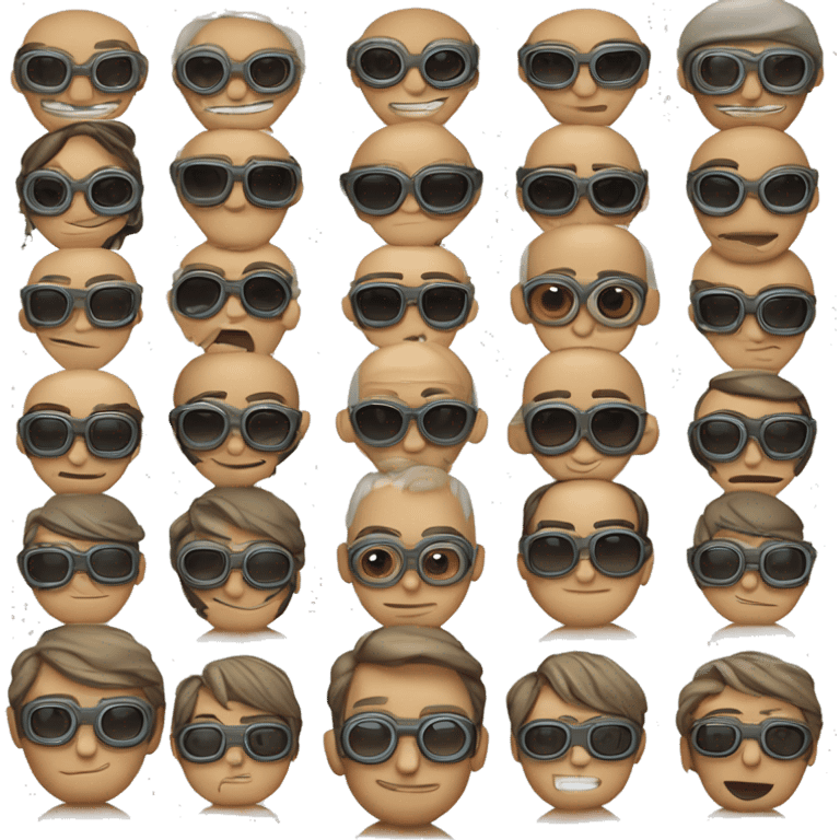 guaxinim de oculos escuros emoji