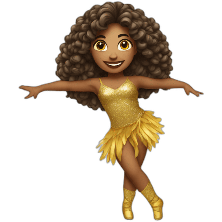 Performer woman dancer Brazilian emoji