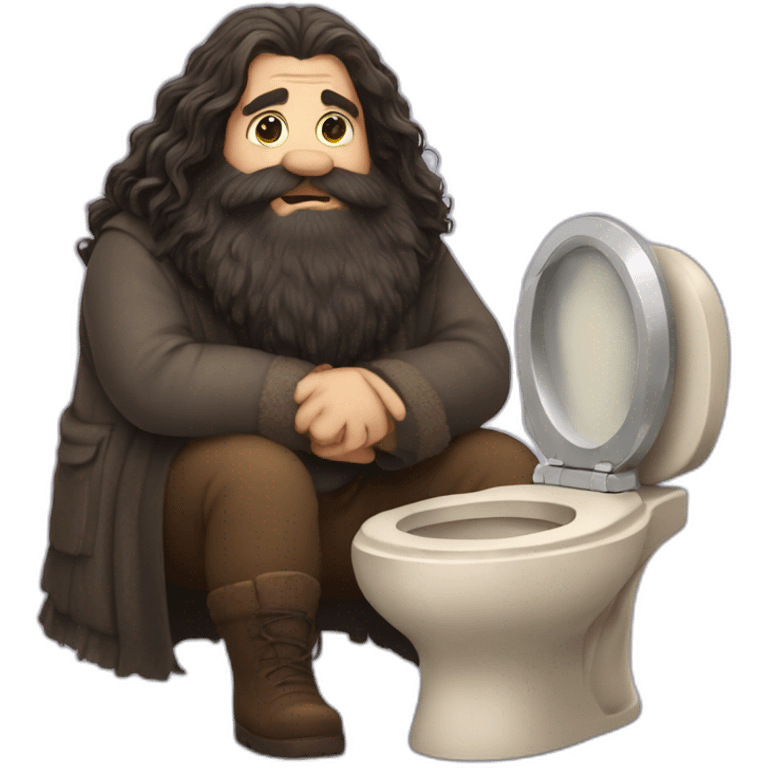 Hagrid au toilette emoji