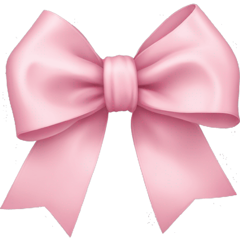 A light pink ribbon bow emoji