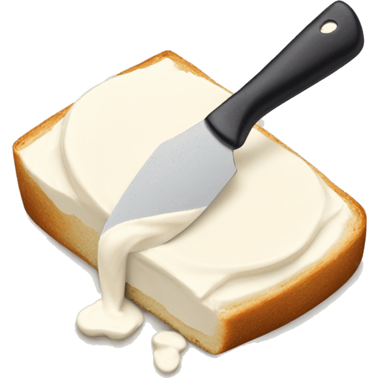 cream cheese spread on a knife emoji