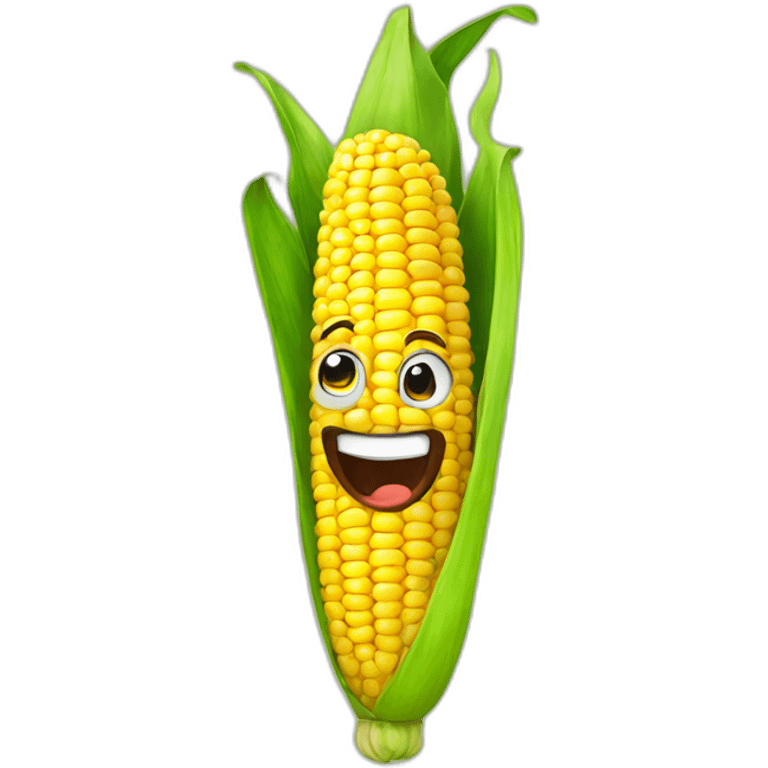 funny corn emoji