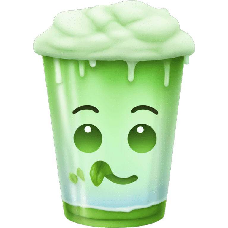 Iced matcha  emoji