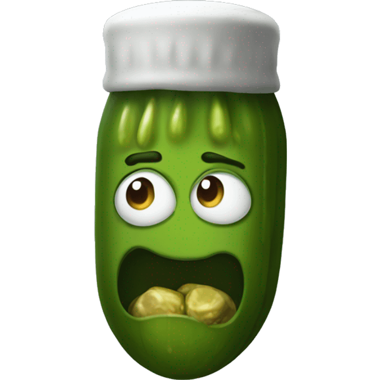 A maffia pickle emoji