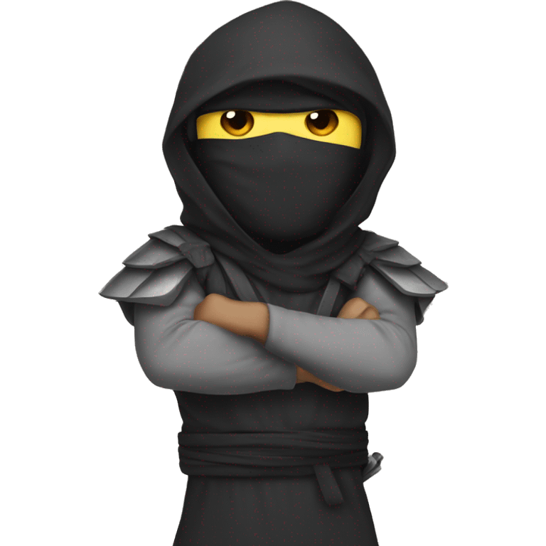 Ninja guy with owl at his shoulder  emoji