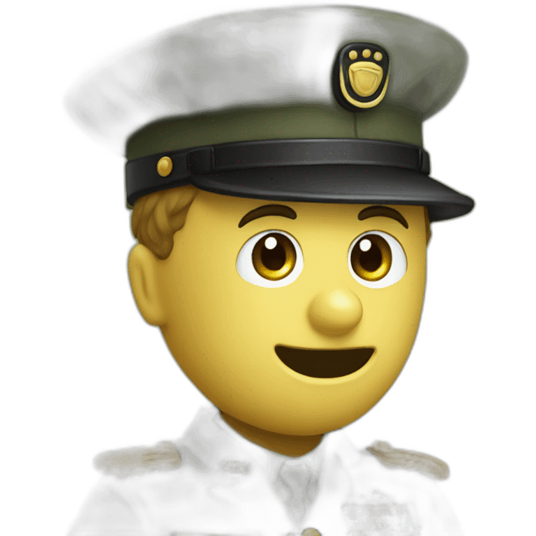 Charlie chaplin in army suit emoji