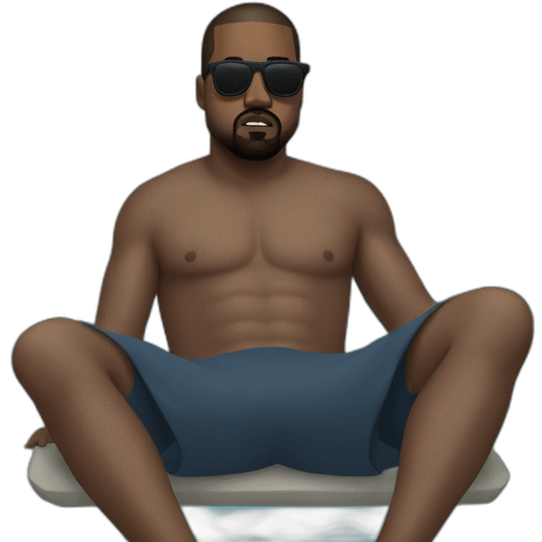 kanye west swimming emoji