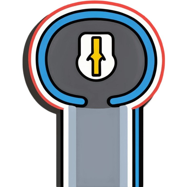 Electric cable with plug emoji