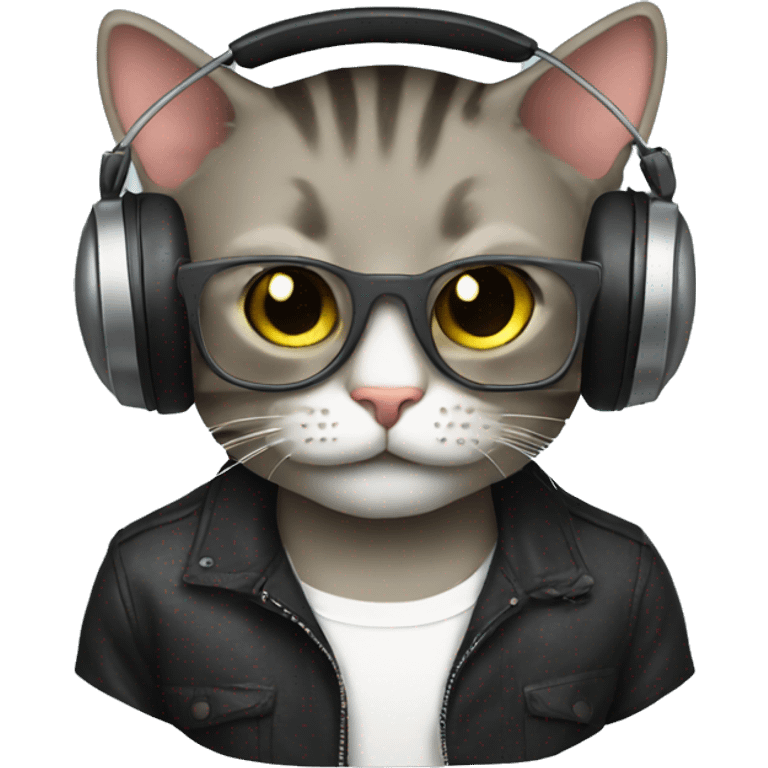 Dj cat emoji