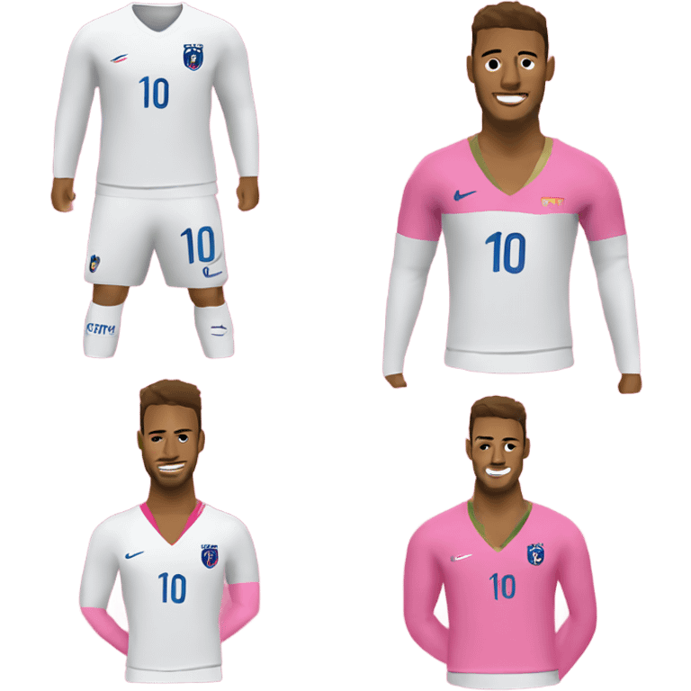 pink sweater on Neymar emoji