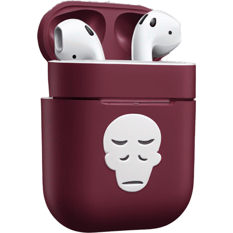 airpods burgundy emoji