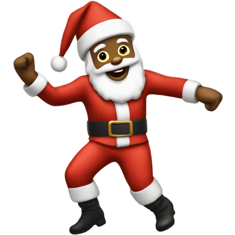 Disco Santa dancing emoji