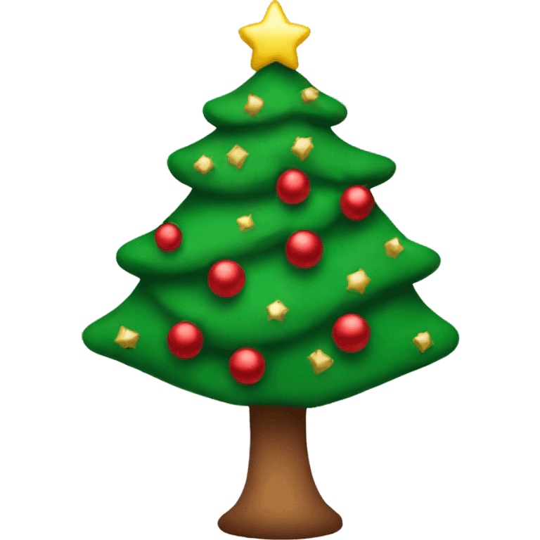 Coquette Christmas tree emoji