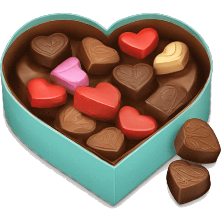 Heart box of chocolates emoji