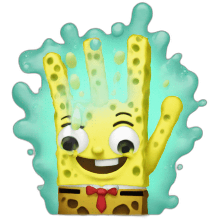 Spongebob high five emoji