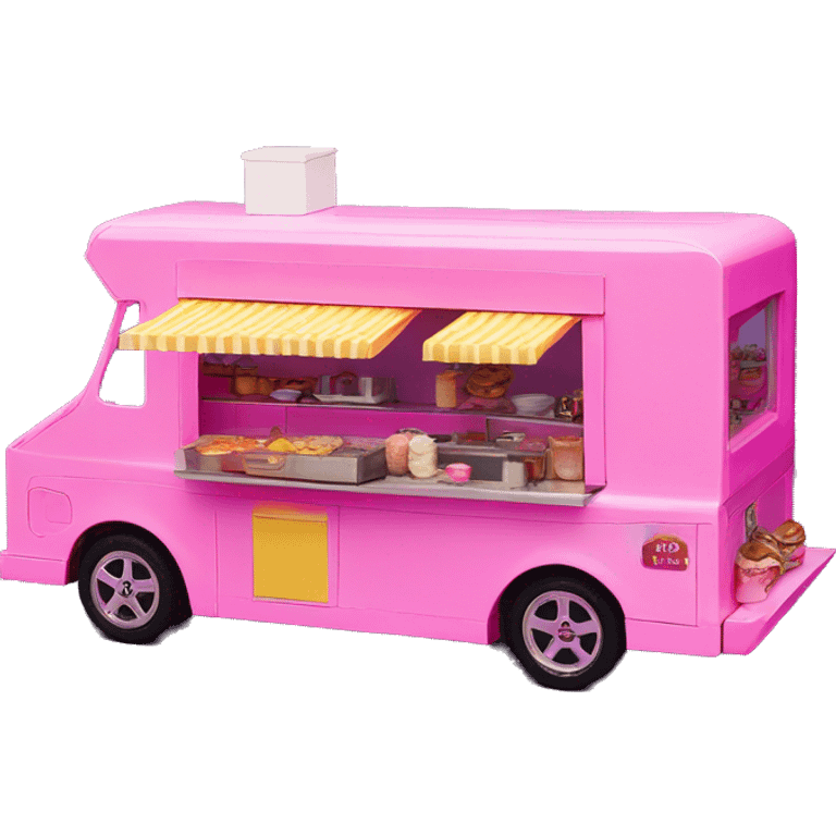 Barbie’s dream house/food truck assembled from 2 pieces  emoji