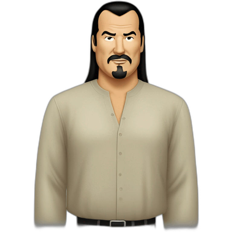 steven seagal cartoon wearing long shirt emoji