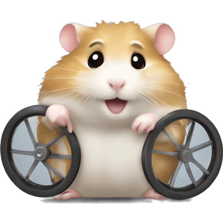 hamster qui court dans une roue emoji