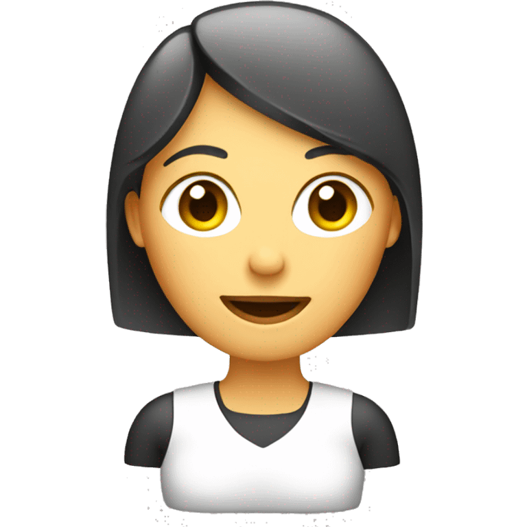 Phone in the shape of a woman emoji