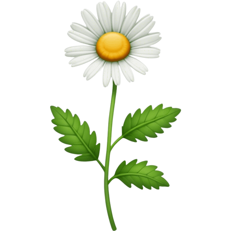 single Daisy Fleabane stem emoji