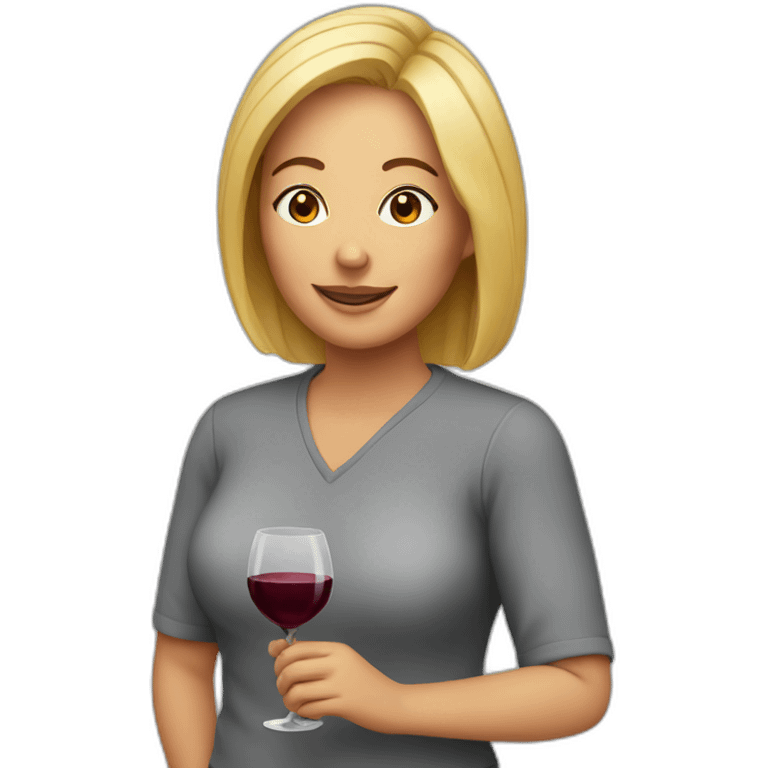 Wine mom emoji