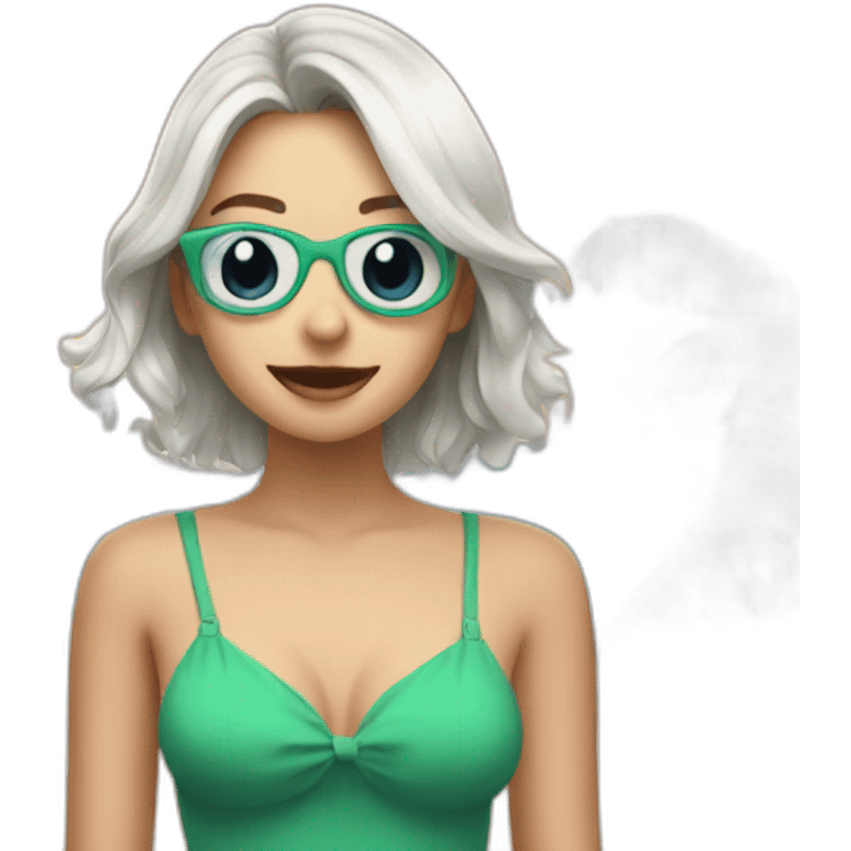 Eva elfie beach mode emoji