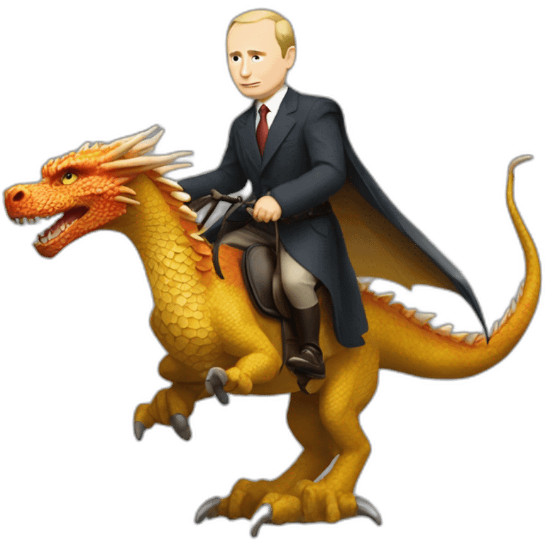 Putin ridding a dragon emoji