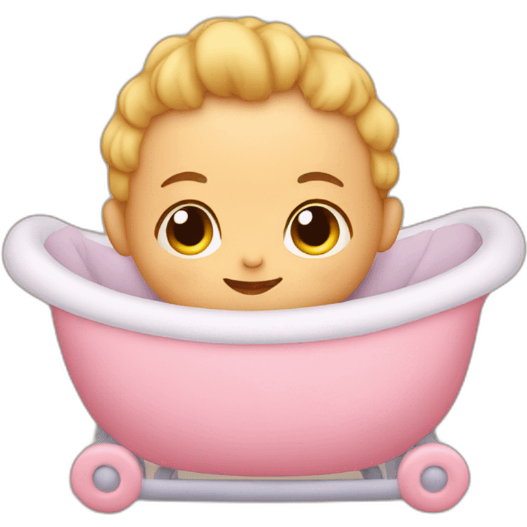 Baby in cradle emoji