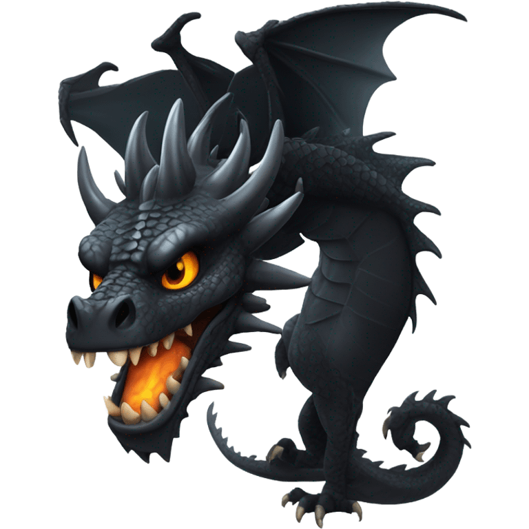 Black dragon emoji