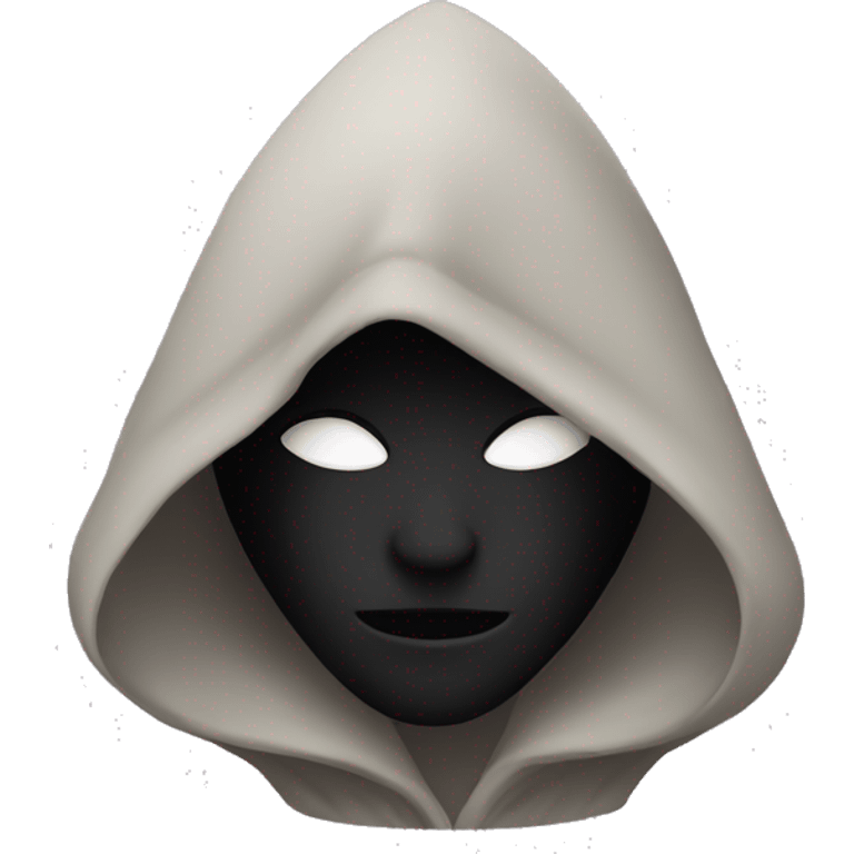 mysterious hooded figure emoji