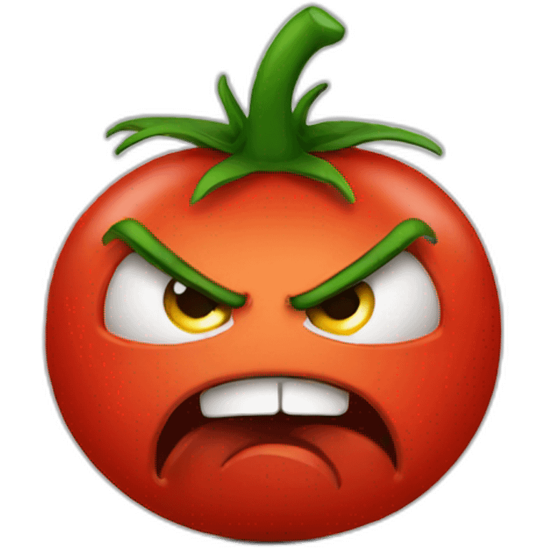 Tomato angry emoji