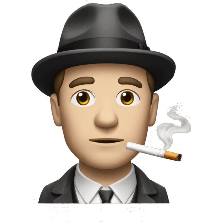 Tomas Shelby de Peaky blinders, with cigarette emoji