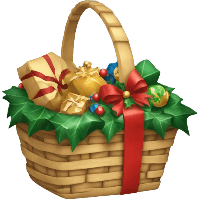 Christmas basket  emoji