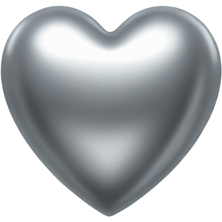 the empty Silver heart emoji