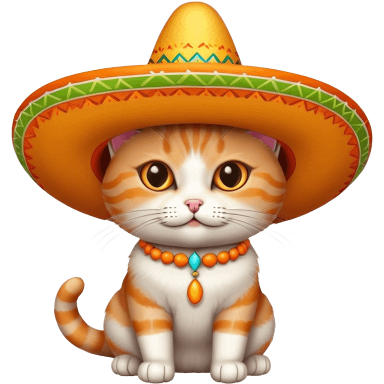 Cat wearing a sombrero  emoji