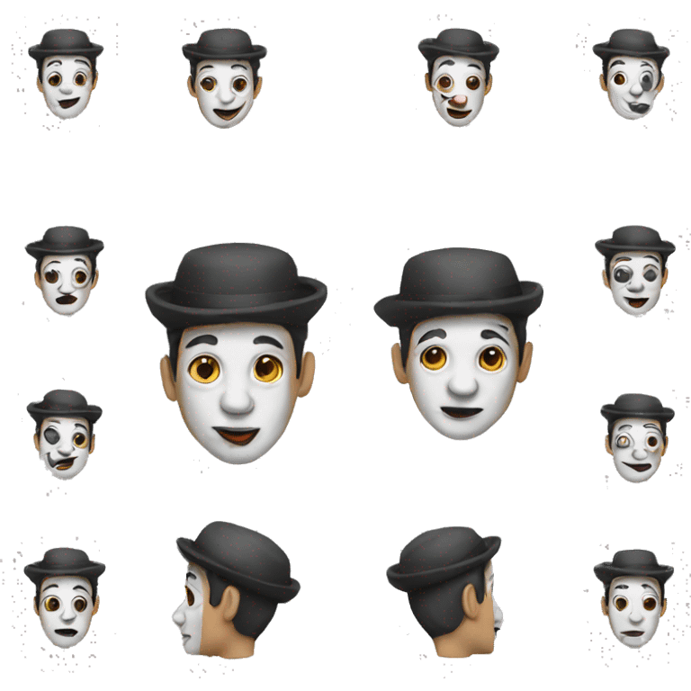 mime artist emoji