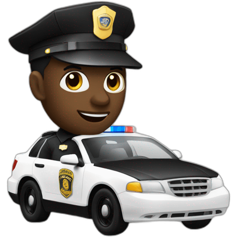 a-black-man-in-a-cop-car emoji