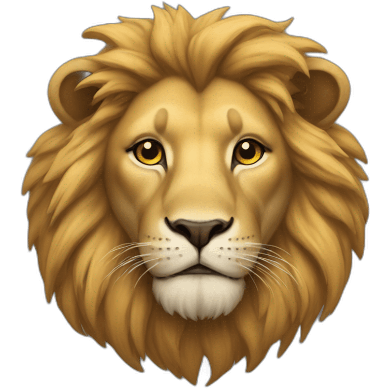 A lion blessed emoji