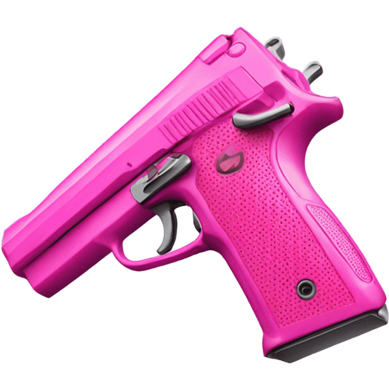 Pink gun emoji