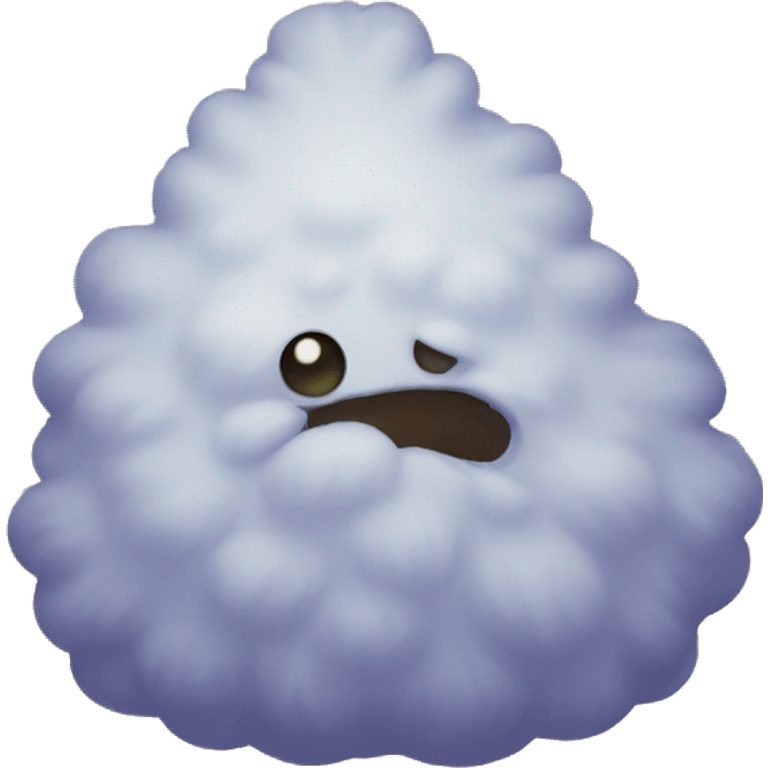 Hairy blob emoji