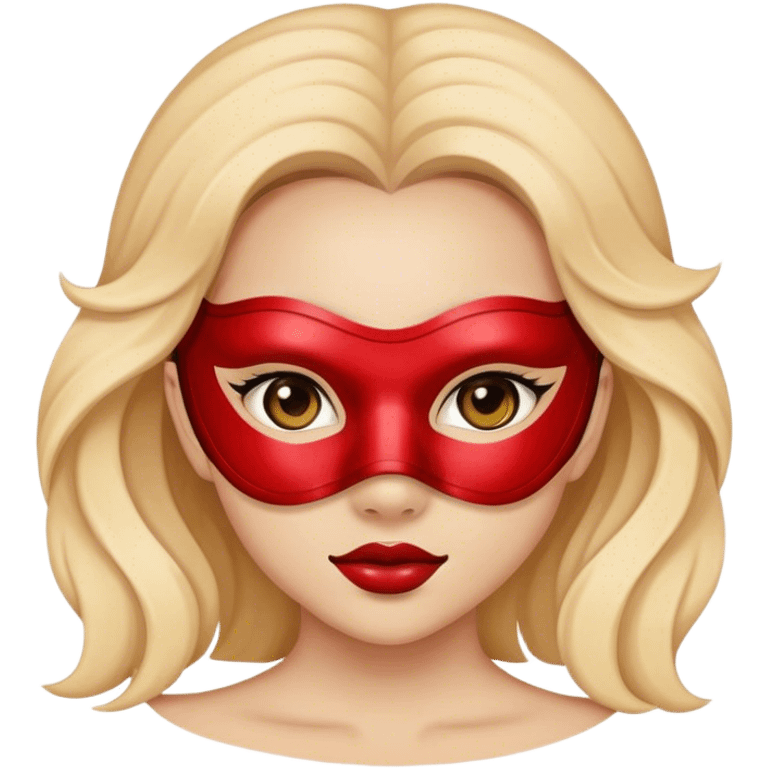 Girl with mask emoji